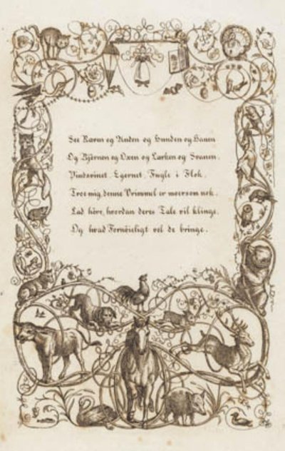 Hey tarafından "Çocuklar için Yarım Yüz Masal" için İllüstrasyon by Martinus Rørbye