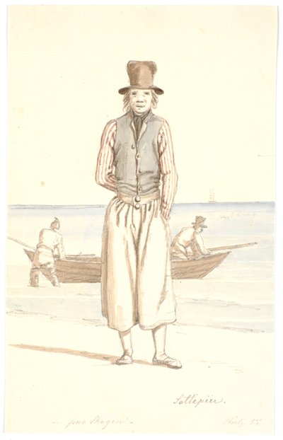 Saltepeer paa Skagen by Martinus Rørbye