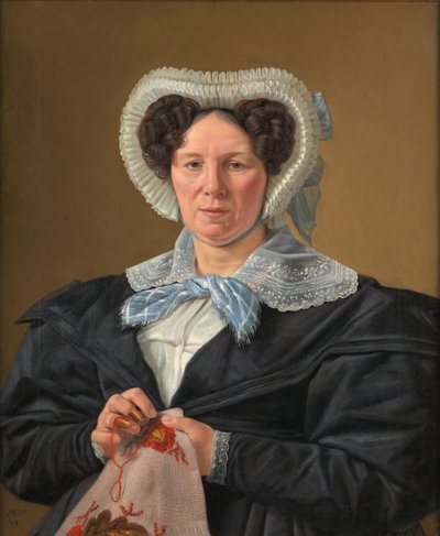 Sanatçının Annesi, Frederikke Eleonore Cathrine Rørbye, née Stockfleth by Martinus Rørbye