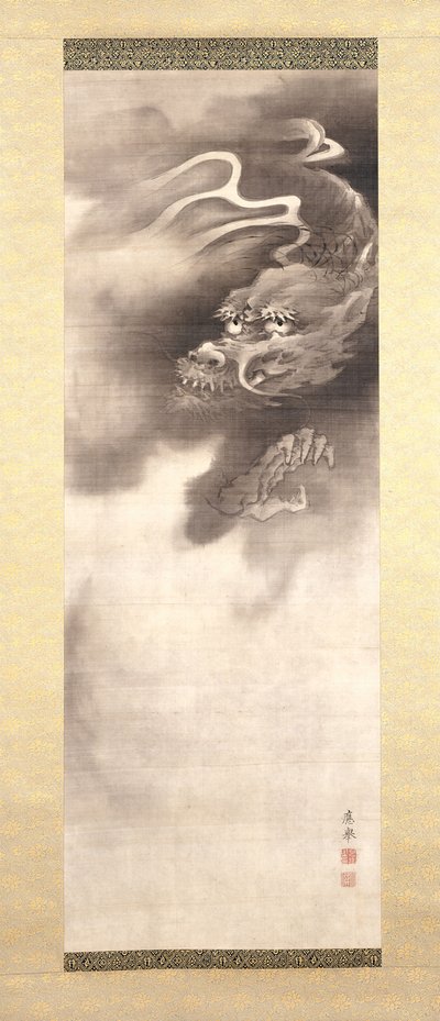 Jurōjin And Deer (ipek üzerine mürekkep ve renkli) by Maruyama Okyo