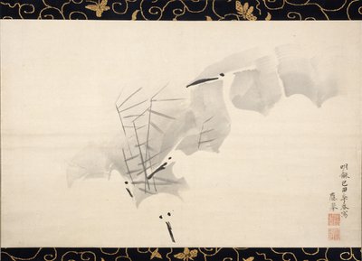 Beyaz Balıkçıllar, 1769. by Maruyama Okyo