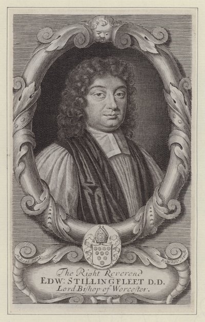 Edward Stillingfleet, Worcester Piskoposu (gravür) by Mary (after) Beale