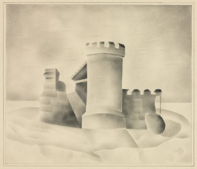Ay Işığında Harabeler, 1840. by Mary Altha Nims