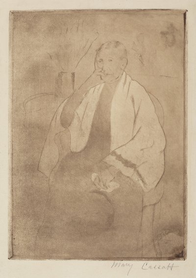 Sanatçının Annesinin Portresi by Mary Cassatt