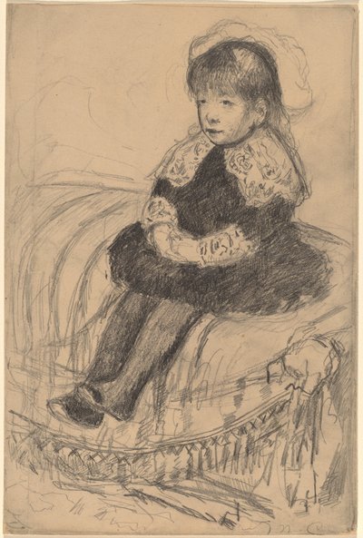 Kanepede Oturan Çocuk, c. 1883. by Mary Cassatt
