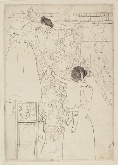 Meyve Toplama, c. 1893. by Mary Cassatt