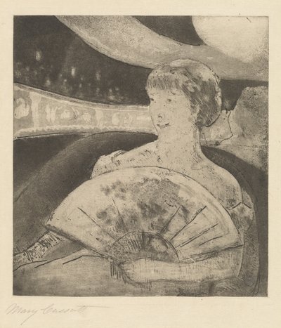 3 Numaralı Opera Kutusunda, c. 1880. by Mary Cassatt