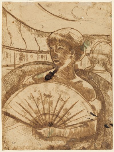 Opera Kutusunda [verso], 1880. by Mary Cassatt