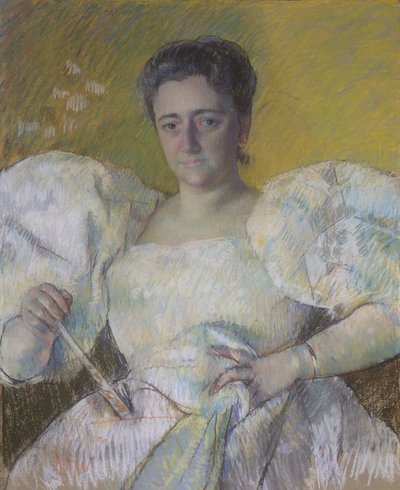 Louisine Havemeyer, 1896 (dokuma kağıt ve tuval üzerine pastel) by Mary Cassatt