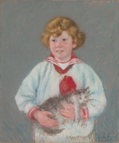 Usta Alexander J. Cassatt, Jr., 1914 by Mary Cassatt
