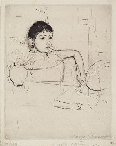 Bir Esmer Olarak Mimi by Mary Cassatt
