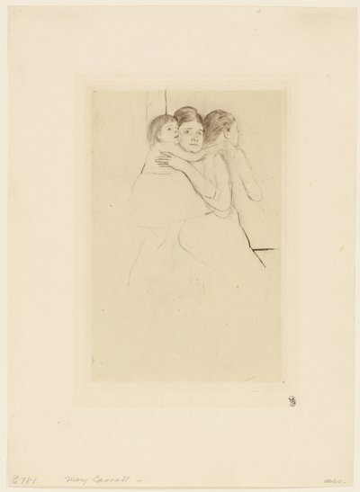 Çocuğunu Tutan Anne Berthe by Mary Cassatt