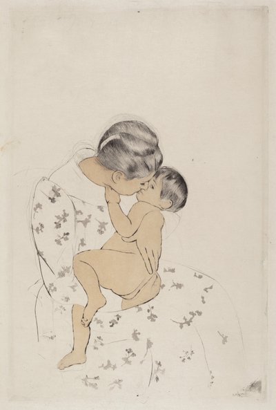 annenin öpücüğü by Mary Cassatt