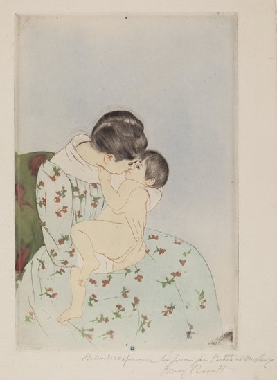 annenin öpücüğü by Mary Cassatt