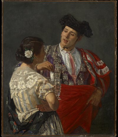 Paneli Boğa Güreşçisine Sunmak, 1873 by Mary Cassatt