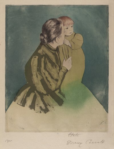 köylü anne ve çocuğu by Mary Cassatt