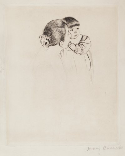 köylü anne ve çocuğu by Mary Cassatt