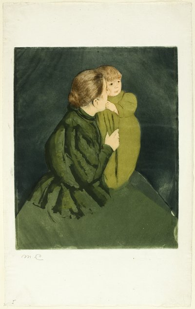 köylü anne ve çocuğu by Mary Cassatt