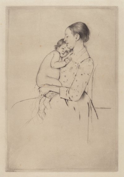 Sessizlik, ç. 1891. by Mary Cassatt