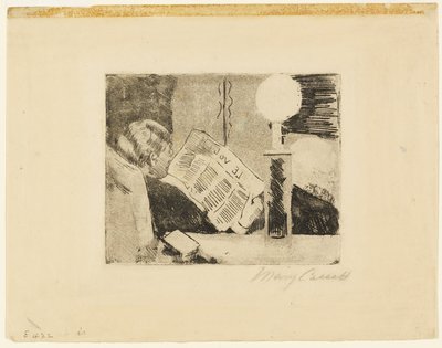 Gazete Okuma, No.2 by Mary Cassatt
