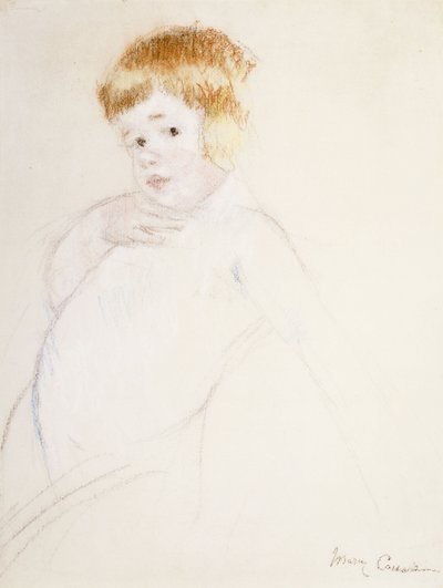 Caress için Bebek Çalışması, c.1902 by Mary Cassatt