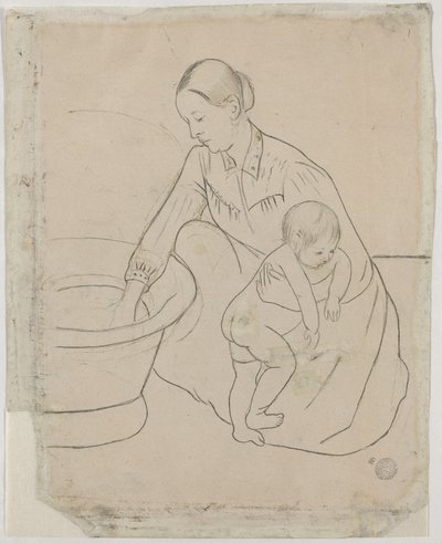 Banyo [verso] by Mary Cassatt