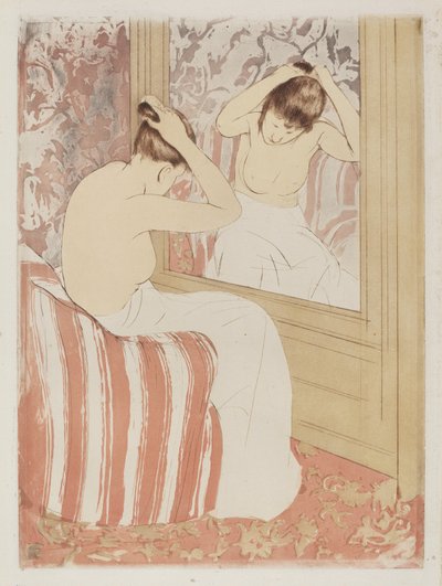 Kuaför, 1890-1891. by Mary Cassatt