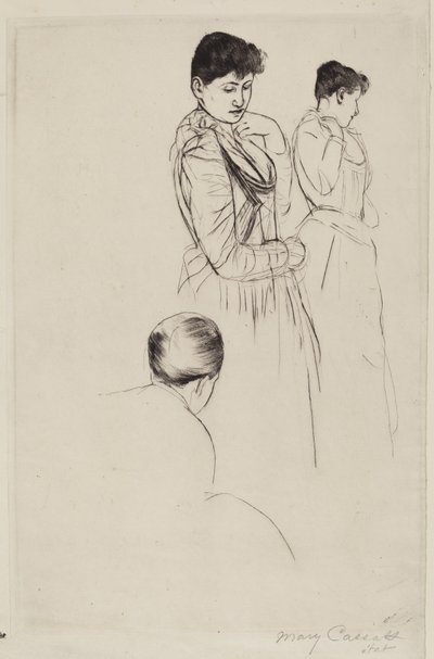 Montaj, 1890-1891. by Mary Cassatt
