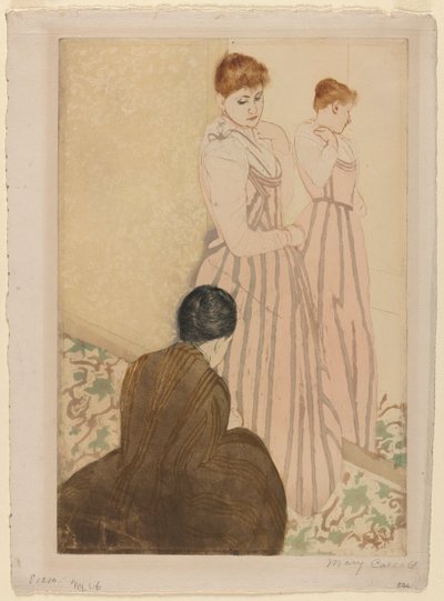 Montaj, 1890-1891. by Mary Cassatt
