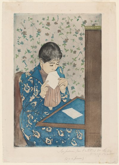 Mektup by Mary Cassatt