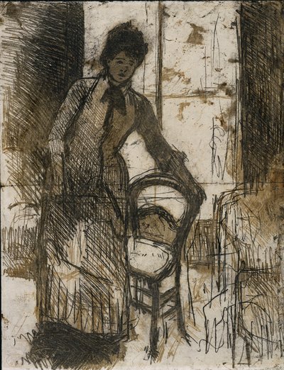 Ziyaretçi verso, c. 1881. by Mary Cassatt