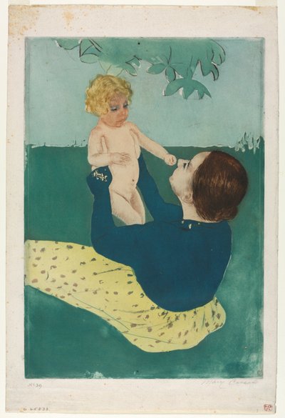 At Kestanesi Ağacının Altında, 1896-1897. by Mary Cassatt