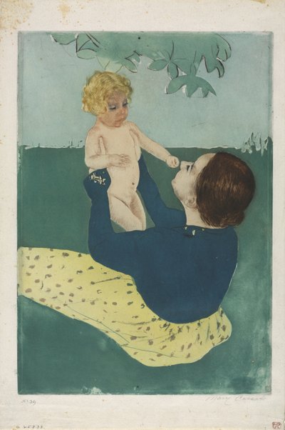 At Kestanesi Ağacının Altında, 1896-97 by Mary Cassatt
