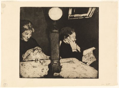 Lambanın Altında, c.1882 by Mary Cassatt