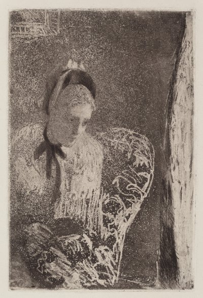 Beklemek, ç. 1879. by Mary Cassatt