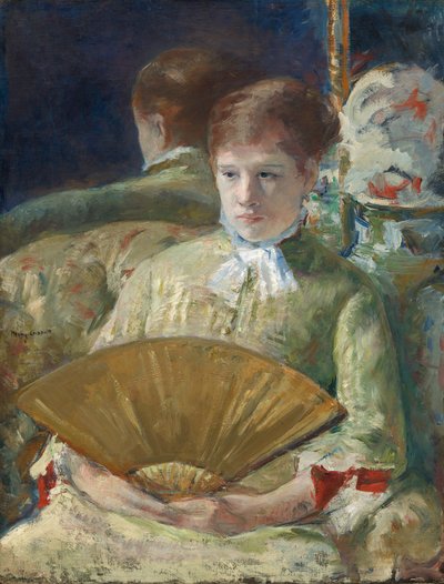 Hayranı olan kadın by Mary Cassatt