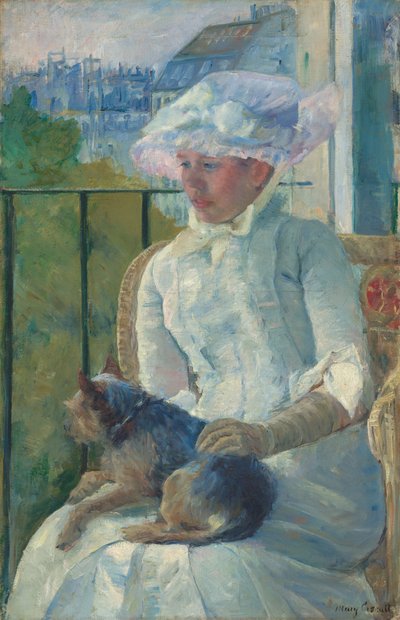Penceredeki genç kız by Mary Cassatt
