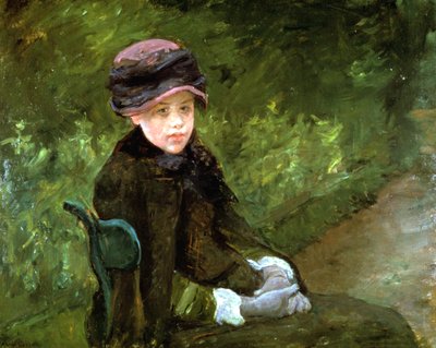 Parktaki Genç Hanım, c1880 by Mary Cassatt