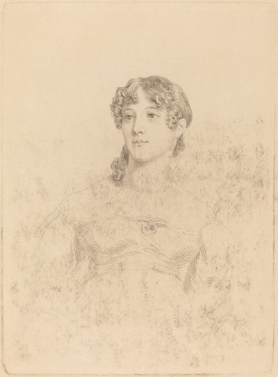 Leydi Maria Hooker Onyedi Yaşında Bayan Turner, 1814. by Mary Dawson Turner