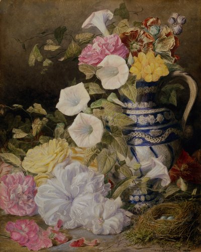Vazoda Çiçeklerle Natürmort by Mary Elizabeth Duffield