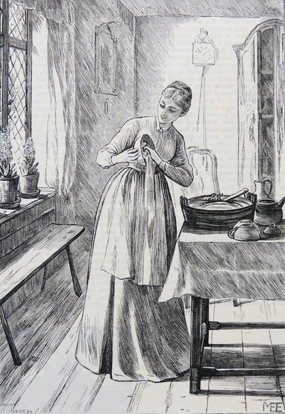 Ev hanımı çizimi by Mary Ellen Edwards