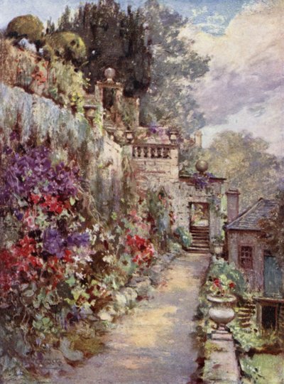 İskoç Bahçeleri: Barncluith (renkli taş) by Mary Georgina Wade Wilson