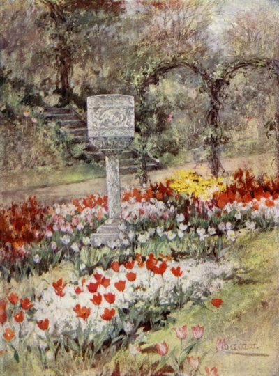 İskoç Bahçeleri: Güney Bantaskine (renkli taş) by Mary Georgina Wade Wilson