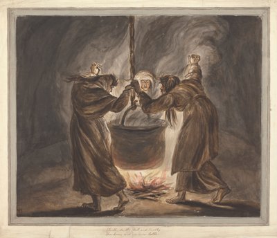 Macbeth'ten Üç Cadı: Çift, Çift, Zahmet ve Bela by Mary Hoare