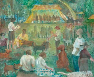 Dog Show, Wadebridge, 2012 (gemide petrol) by Mary Kuper