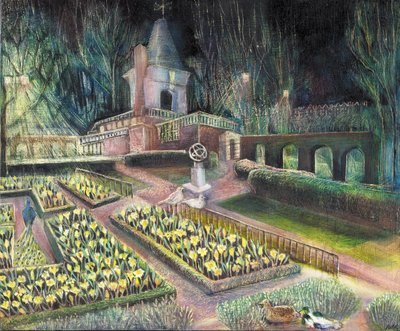 Çiçek Bahçesi, Hollanda parkı, 2002 (ozan üzerine yağlıboya) by Mary Kuper