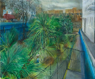 Ladbroke Grove karantinası: 2, Kensal House, 2020 (gemide petrol) by Mary Kuper