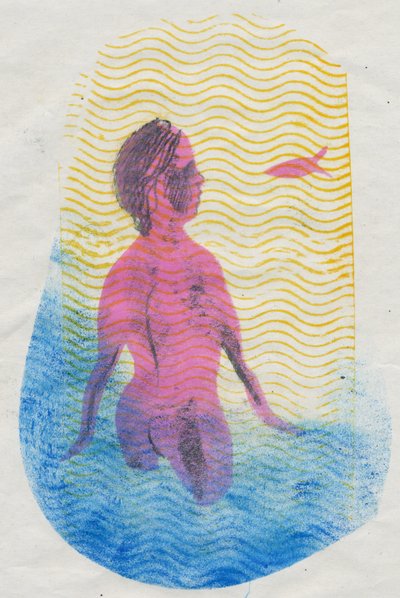 Yüzücü, 2018 (tek baskı) by Mary Kuper