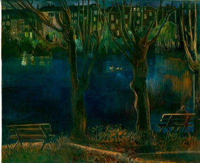 Gölet; South End Green, 2011 (gemide petrol) by Mary Kuper