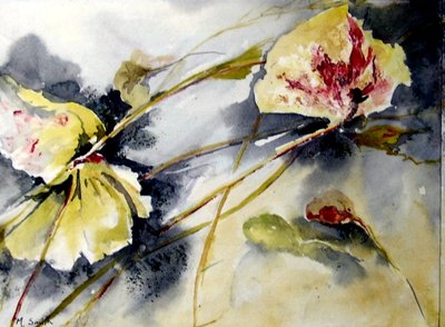 zambak yaprakları sürükleniyor by Mary Smith